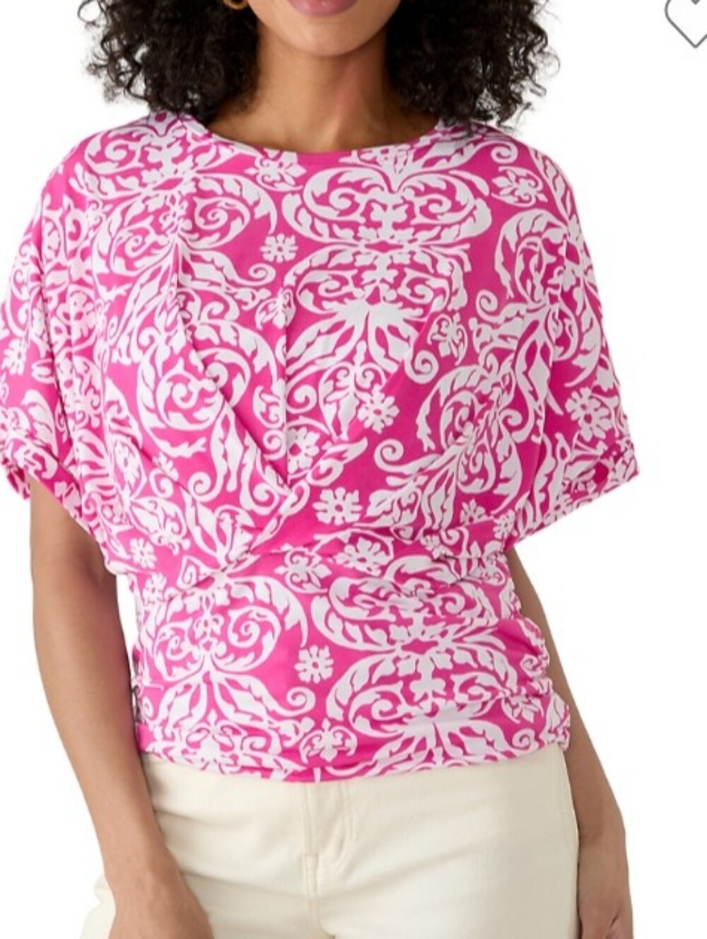 Vince Camuto Dolman Sleeve Boat Neck Top